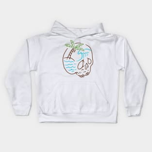 Skull Summer Mind Kids Hoodie